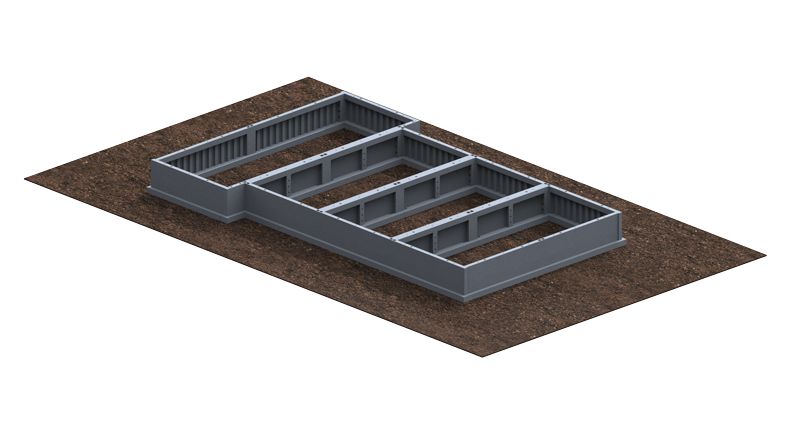 Exterior install mockup -Peaks Precast Colorado - Precast Foundation Concrete Construction System Buena Vista Colorado Salida Chaffee County Colorado