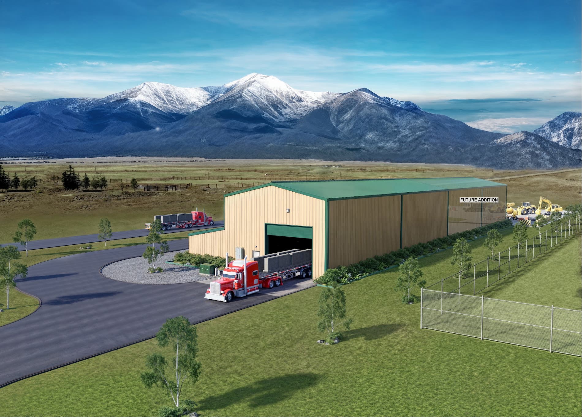 Peaks Precast - Precast Concrete Construction System Buena Vista Colorado Salida Chaffee County Colorado - Exterior Building rendering design