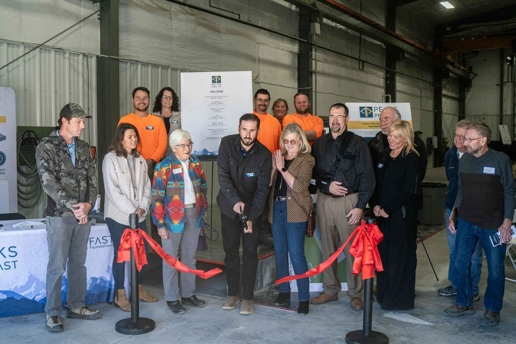 chaffee county times chamber welcomes new member Peaks Precast ribbon cutting photo