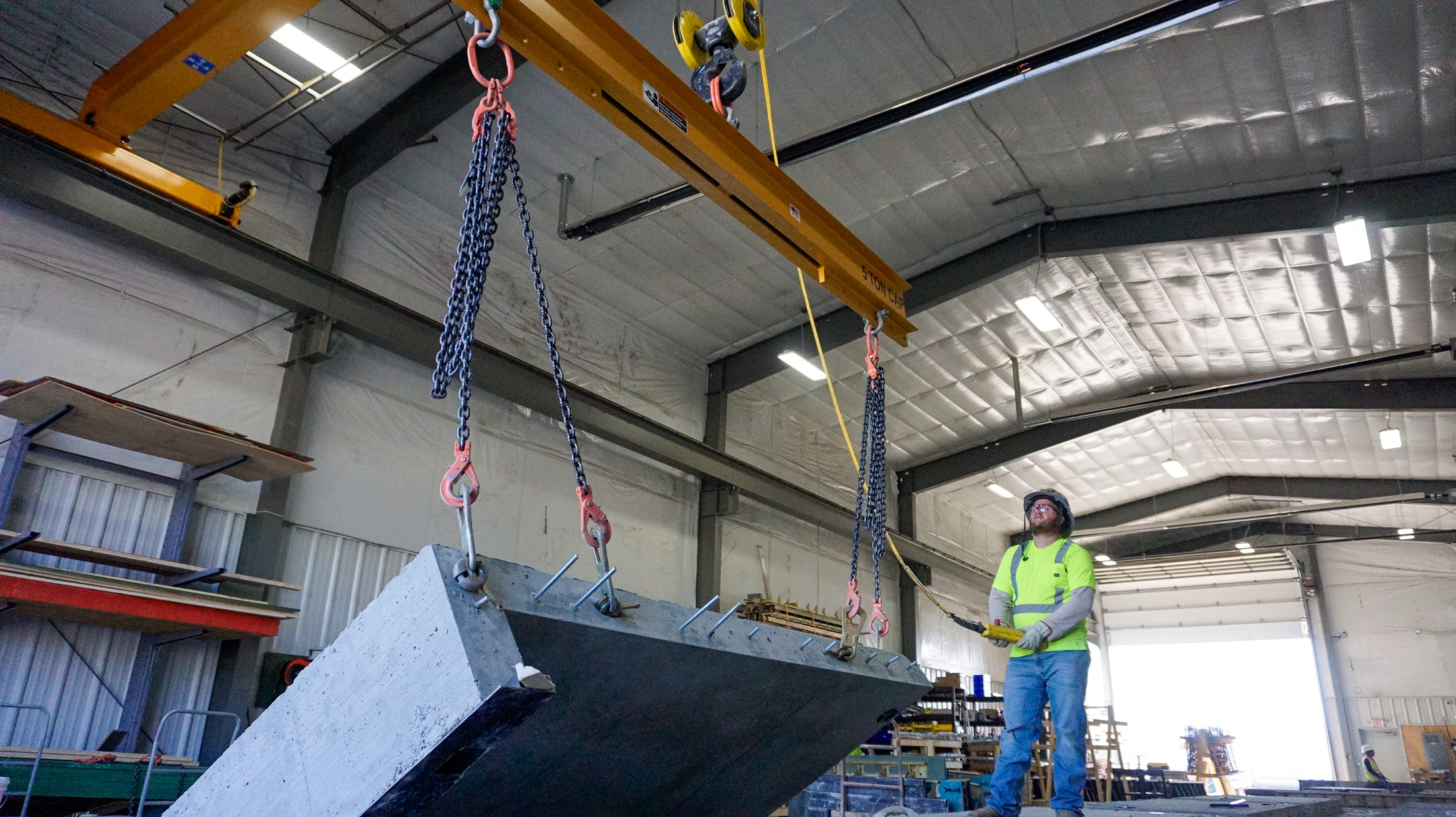 Fast foundations crane picking precast concrete panels Buena Vista Colorado