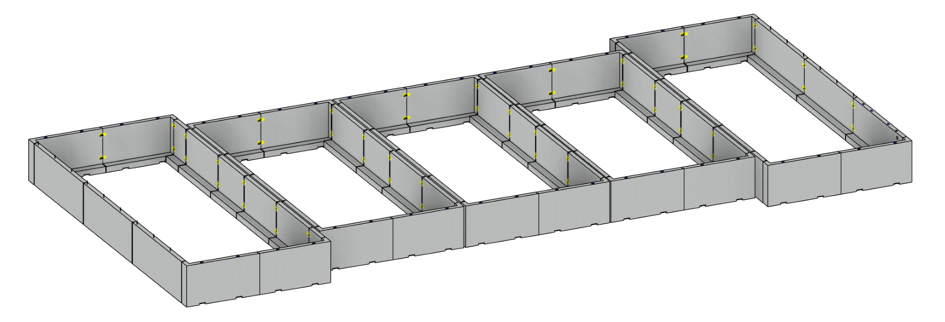 Design rendering - Peaks Precast - Precast Foundation Concrete Construction System Buena Vista Colorado Salida Chaffee County Colorado