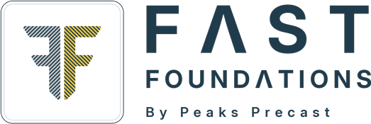header logo Fast foundations by Peaks Precast Buena Vista Colorado Logo